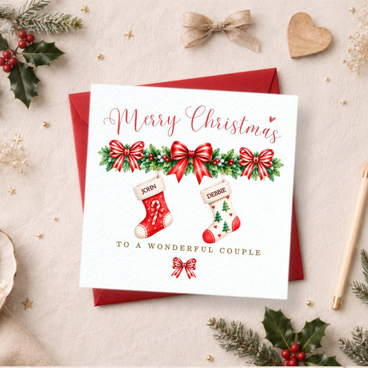 Personalised Family Christmas Card