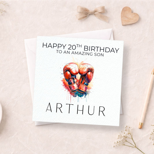 Personalised Boxing Birthday Card