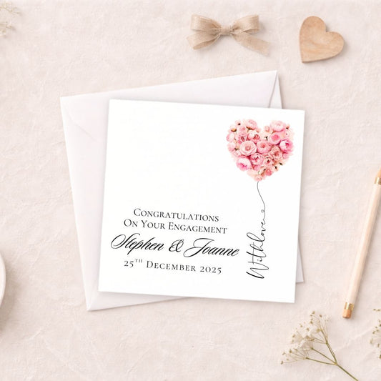 Personalised Engagement Card - Congratulations on Your Engagement Card