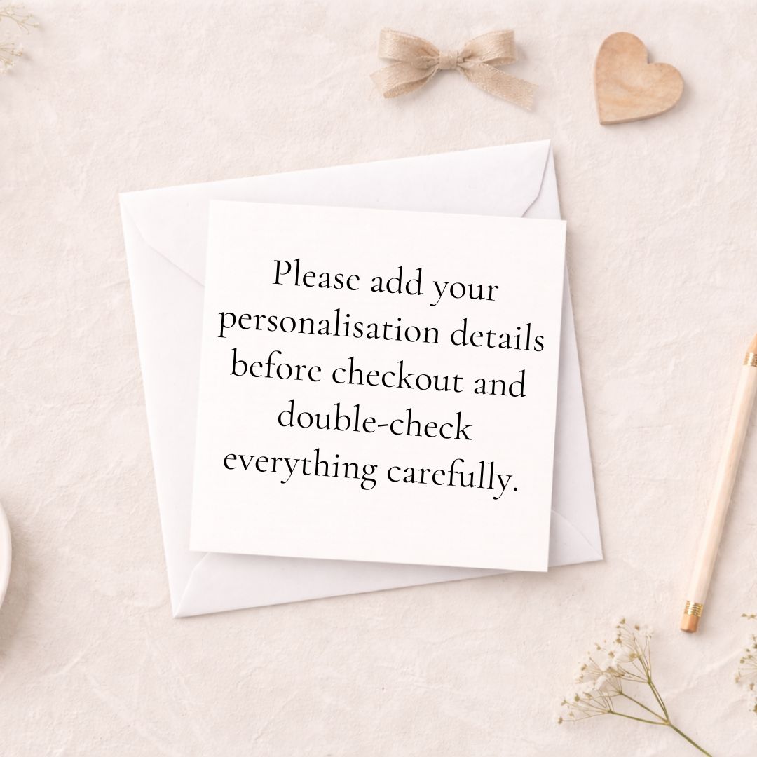 Personalised New Baby Girl Card - Giraffe Illustration