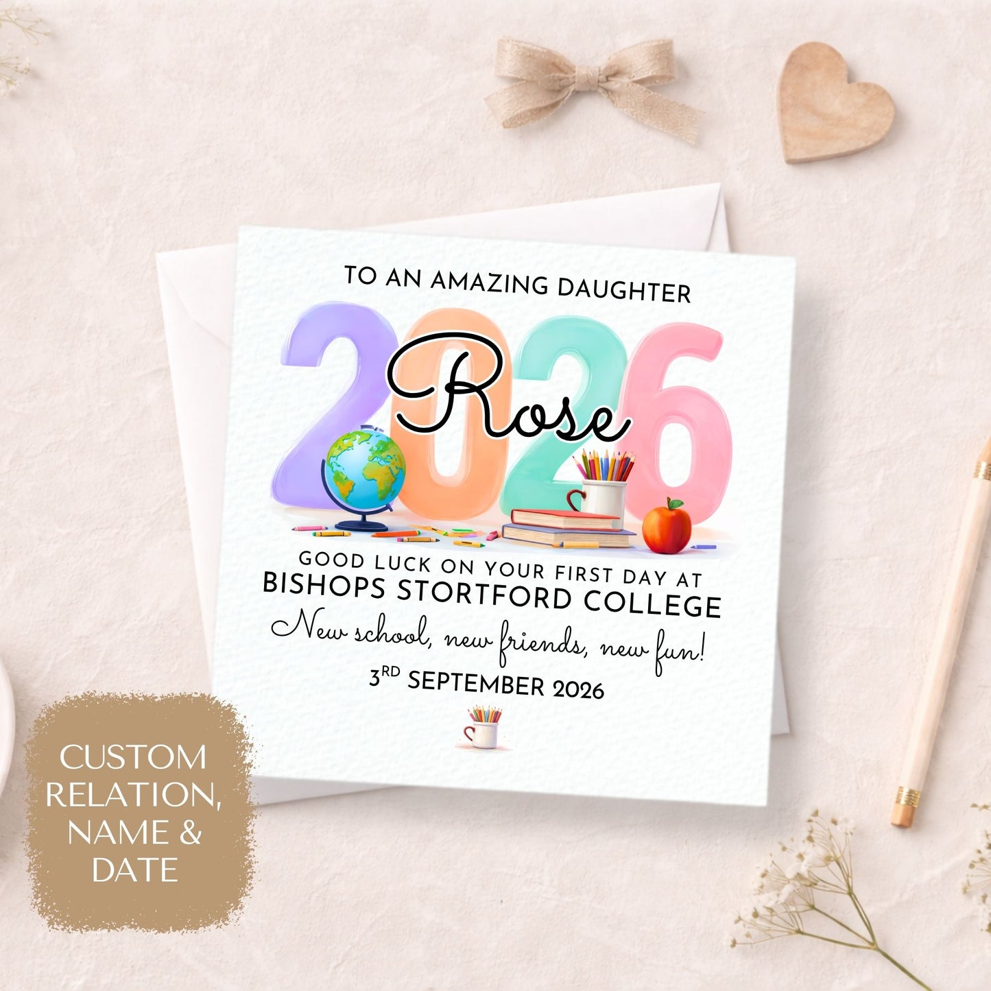 First Day at School Card