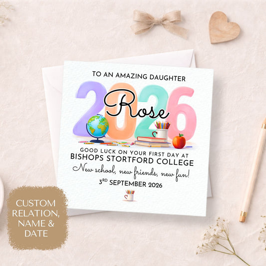 First Day at School Card