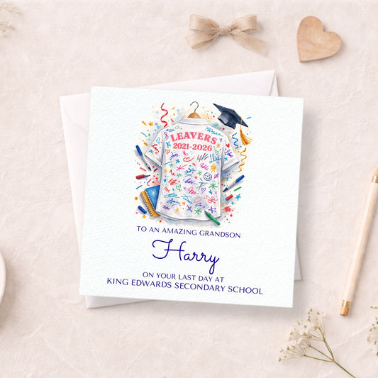 Personalised Year 11 Leavers Card - GCSE Graduation Card