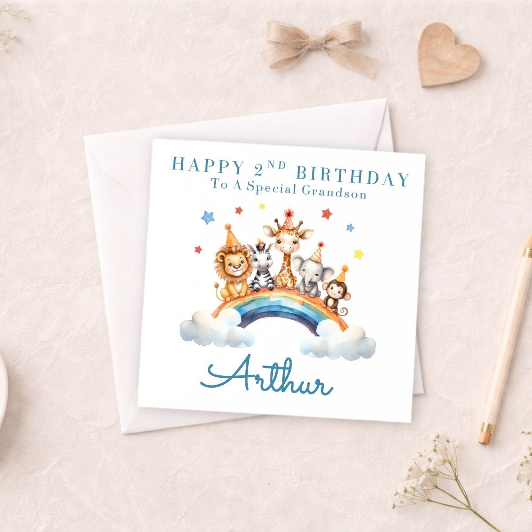 Personalised Birthday Card for Children – Any Age & Any Relation